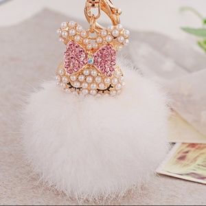 Just In! Adorable Bunny Pom Pom Handbag Charm